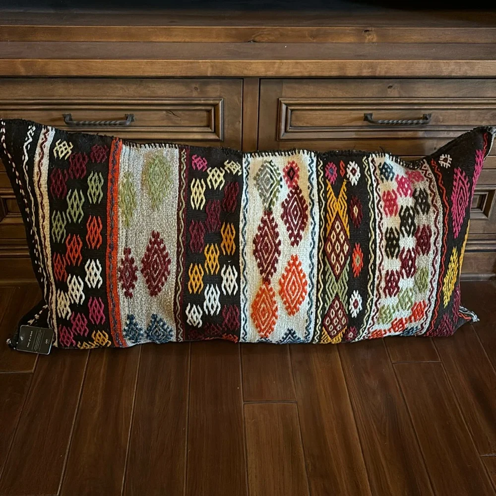 Loloi Large One Of A Kind Turkish Kilim Rug Pillow Cushion Cover